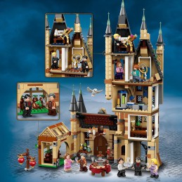 LEGO Harry Potter Torre de Astronomía de Hogwarts, Castillo de Juguete con Mini Figuras