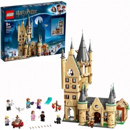 LEGO Harry Potter Torre de Astronomía de Hogwarts, Castillo de Juguete con Mini Figuras