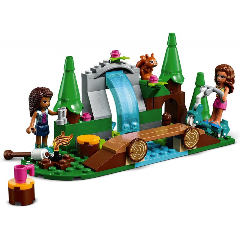 Lego friends bosque: cascada, juguete de con mini muñecas