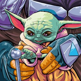 Puzzle, The Mandalorian: Baby Yoda, Puzzle 3x49 Piezas