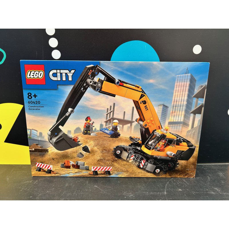 LEGO City Excavadora de Obra Amarilla 60420