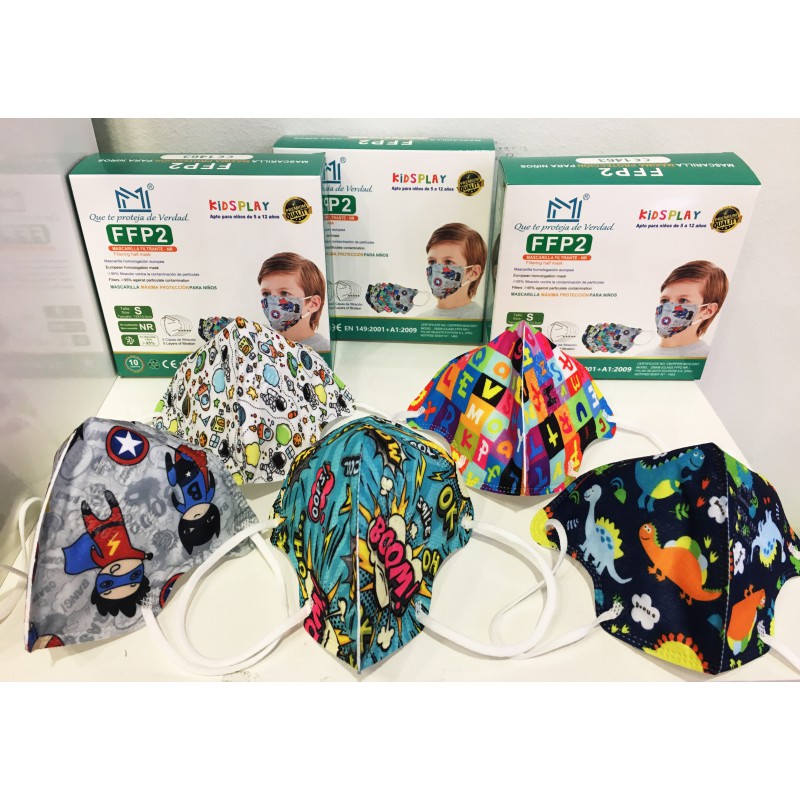 MASCARILLAS INFANTIL FFP2 ESTAMPADAS