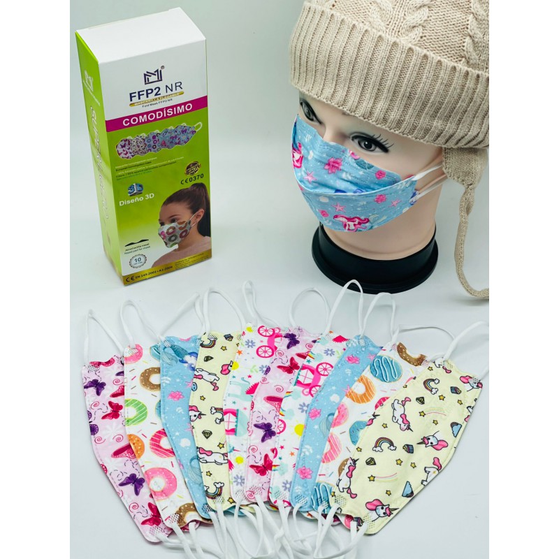 MASCARILLAS INFANTIL FFP2 BOCA PEZ ESTAMPADAS II