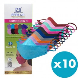 MASCARILLAS INFANTIL FFP2 BOCA PEZ COLORES