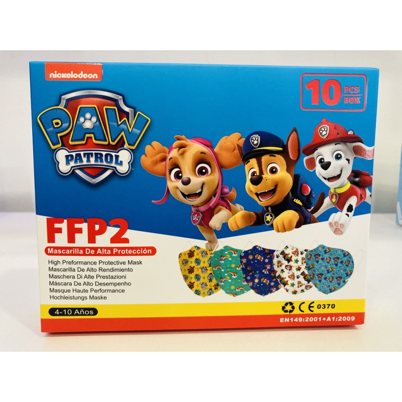 MASCARILLAS FFP2 INFANTIL LA PATRULLA CANINA