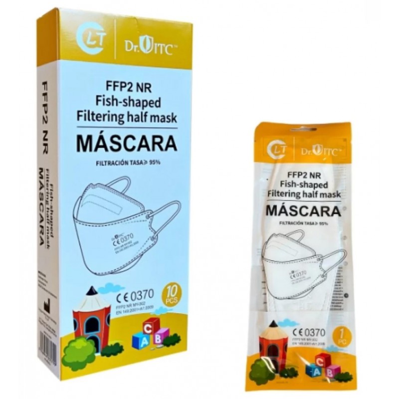 MASCARILLAS INFANTIL FFP2 BOCA PEZ DR. ITC BLANCAS